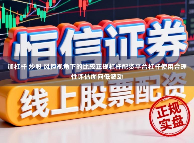 加杠杆 炒股 风控视角下的比较正规杠杆配资平台杠杆使用合理性评估面向低波动