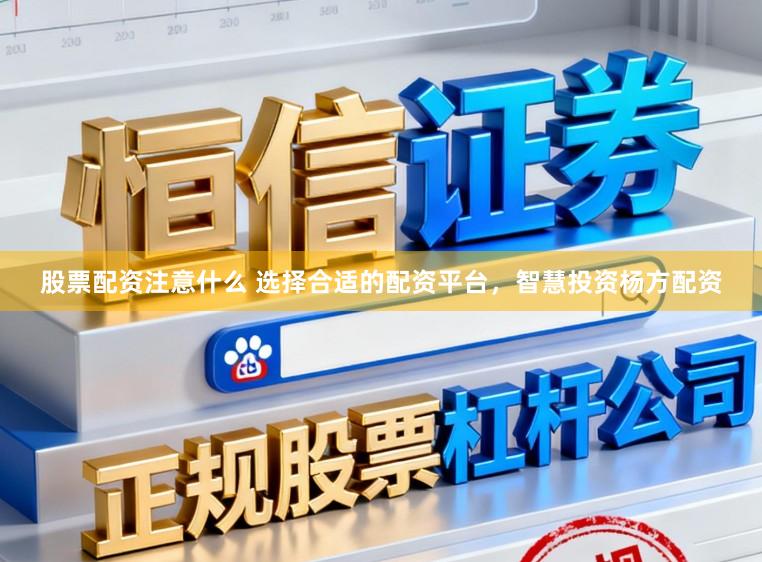 股票配资注意什么 选择合适的配资平台，智慧投资杨方配资