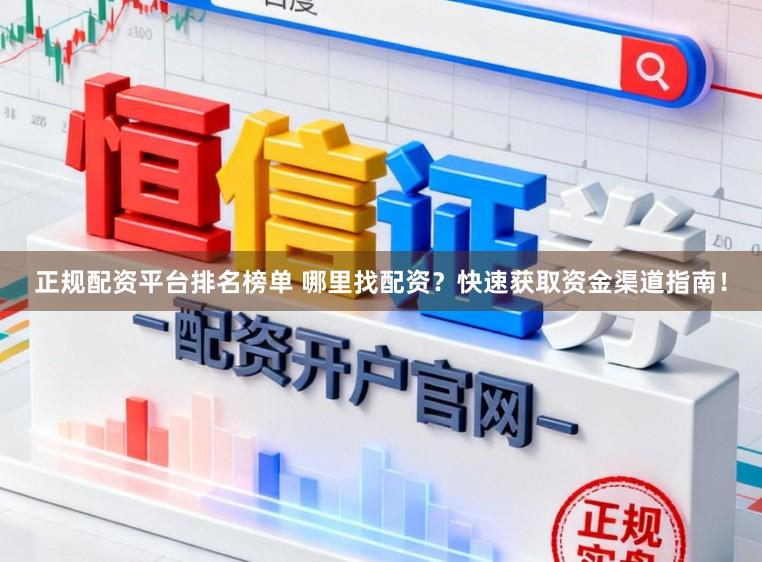 正规配资平台排名榜单 哪里找配资?快速获取资金渠道指南!